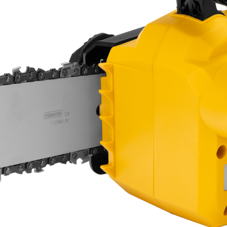 Аккумуляторная цепная пила DENZEL RCS400-36, Li-ion, 36 В, 4 Ач, шина 400 мм, бесщеточная