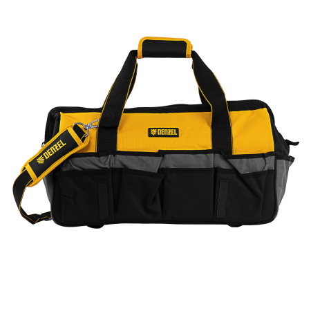 Сумка для инструмента DENZEL 500х245х300 мм, 20 карман.,съемный органайз. 10 карман.,наплеч. рем.
