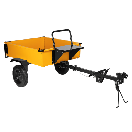 Прицеп для мотоблока DENZEL TT-500, оцинк., груз. 500 кг, рег. сцепка, колеса 4.00-10, в упаковке