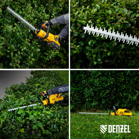 Кусторез аккумуляторный DENZEL RBC510-36, Li-ion, 36 В, 4 Ач, нож 510 мм, поворотная ручка