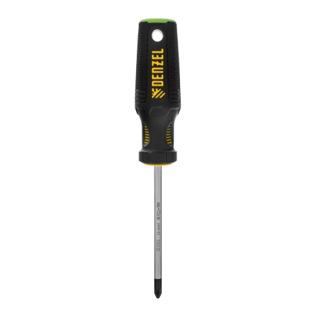 Отвертка DENZEL PZ2x100 мм, S2, 3к рукоятка