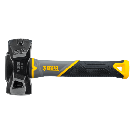Кувалда с клиновидным бойком DENZEL 1,35 кг, фибергласовая рукоятка c TPR