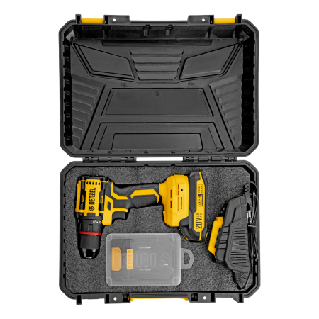 Дрель-шуруповерт аккумуляторная бесщет. DENZEL CDH-BL-20, Li-Ion, 20 В