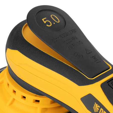 Машина шлифовальная орбитальная бесщет DENZEL OS-150-BL, 350 Вт, 4000-10000 об/мин