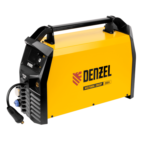Аппарат инвертор. полуавтомат. сварки DENZEL MultiMIG-200DP Synergy Double Pulse, 200 А, ПВ 80%