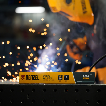 Электроды DENZEL DER-3, диам. 2,5 мм, 1 кг., рутиловое покрытие