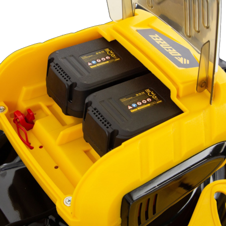 Газонокосилка аккумуляторная бесщеточная RLM450-36, Li-ion, 36 В, 4 Ач, 450 мм, травосборник 40 л Denzel