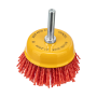 Щетка для дрели DENZEL, 65 мм, Чашка, со шпилькой, нейлоновая щетина