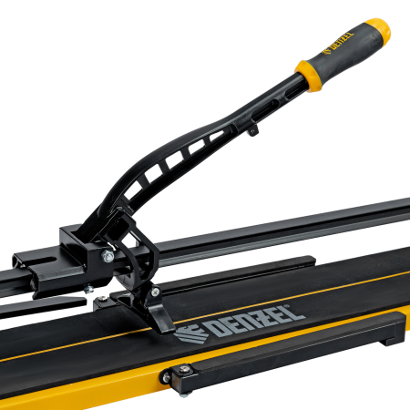 Плиткорез рельсовый DENZEL 1000х16мм, каретка на подш., стальная станина, усил. рукоятка-пенал