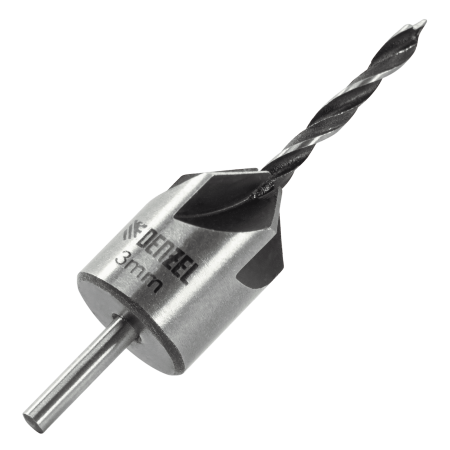 Набор сверл зенкеров по дереву DENZEL 3-10 мм, 7 шт