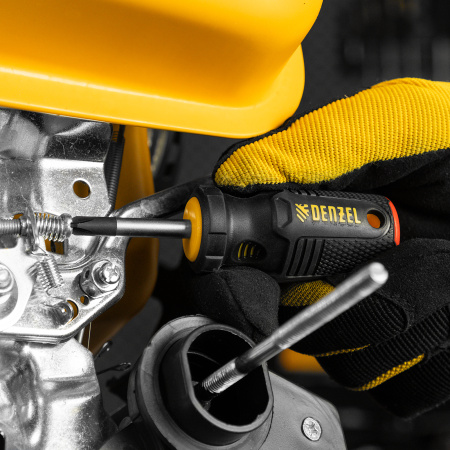 Отвертка DENZEL PH2х38 мм, S2, 3к рукоятка