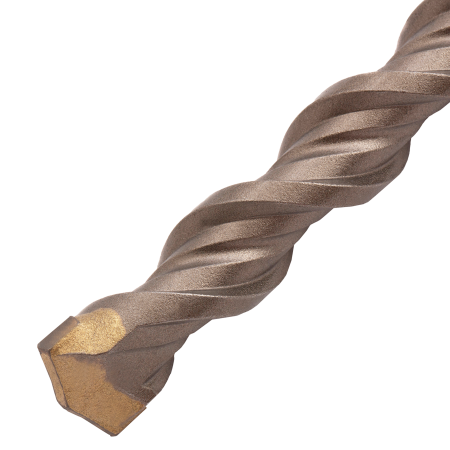 Бур по бетону DENZEL 705042, 16 x 600 мм, двойная спираль, три пылеотводящие кромки