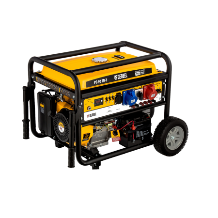 Генератор бензиновый DENZEL PS 90 ED-3, 9.0 кВт, 230 В/400 В, 25 л, электростартер