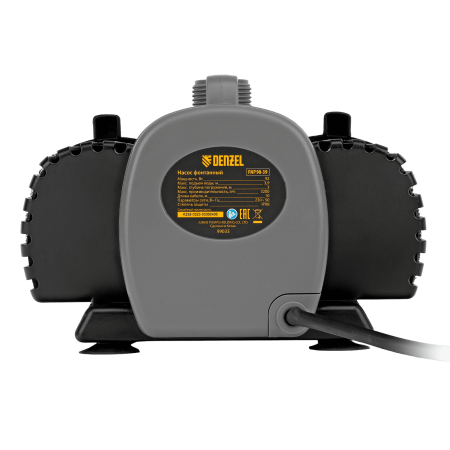 Насос фонтанный DENZEL FNP90-39, 92 Вт, подъем 3,9 м, 3200 л/ч, колокольчик/каскад/гейзер