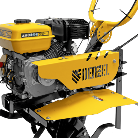 Мотоблок DENZEL DPT-270SB, 7 л.с., ремен.сцеп, фрез 3х4, ШОМ, без колес, передачи 2В/1Н