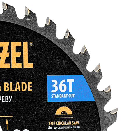 Пильный диск по дереву DENZEL ф140 х 20 мм, 36 зубов