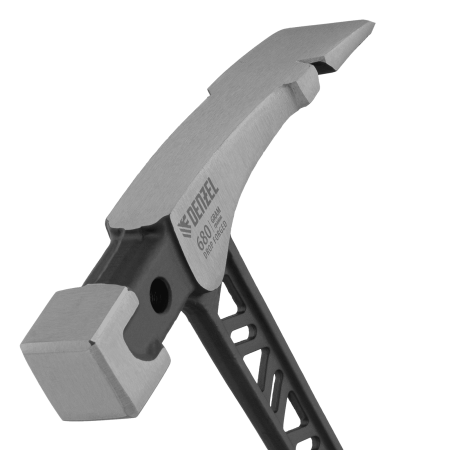 Молоток каменщика DENZEL 680 г, цельнокованый, двухкомпонентная обрезиненная рукоятка