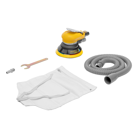 Эксцентриковая шлифовальная машина DENZEL EPG125, 125 мм, 9000 об/мин, 5 мм, 113 л/мин