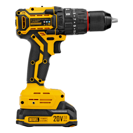 Дрель-шуруповерт аккумуляторная ударная бесщет. DENZEL CIDH-BL-20, Li-Ion, 20 В Дрель-шуруповерт аккумуляторная ударная бесщет. DENZEL CIDH-BL-20, Li-Ion, 20 В