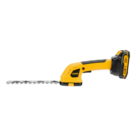 Ножницы-кусторез аккумуляторные DENZEL GS-20, Li-Ion, 20 В
