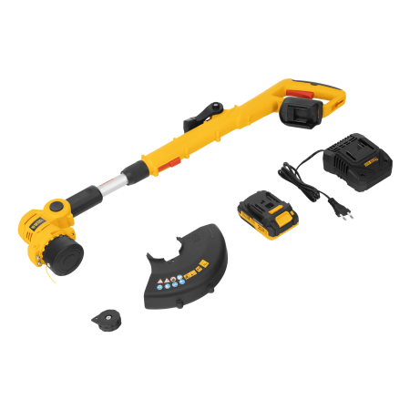 Триммер аккумуляторный DENZEL GT-230, 230 мм, Li-Ion, 20 В