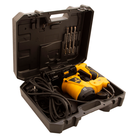 Перфоратор электрический DENZEL RHV-1250-30, SDS-plus, 1250 Вт, 5 Дж, 3 плюс 1 режим