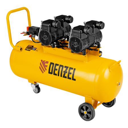 Компрессор безмасл. малошумный DENZEL DLP-3000/100, 3 кВт, 2х1,5 кВт,100 л, 2850 об/мин,500 л/мин Компрессор безмасл. малошумный DENZEL DLP-3000/100, 3 кВт, 2х1,5 кВт,100 л, 2850 об/мин,500 л/мин
