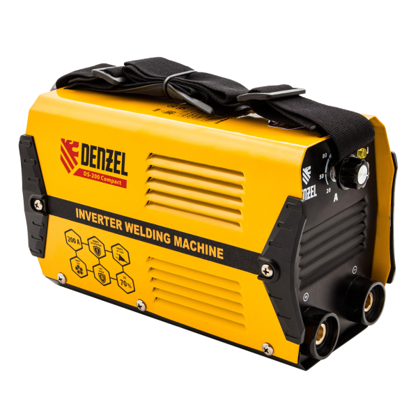 Аппарат инверторный дуговой сварки DENZEL DS-200 Compact, 200 А, ПВ 70%, 1.6-5 мм