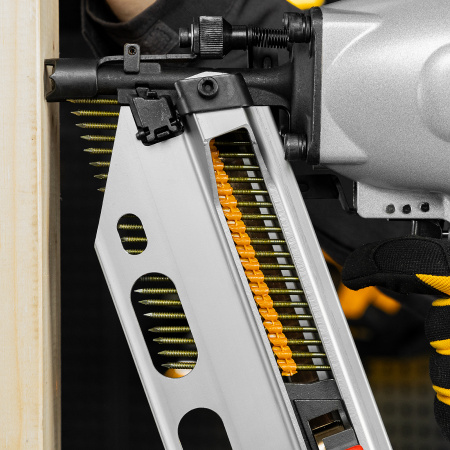 Гвозди DENZEL для пнев. нейлера (крашен.), длина - 90 мм, диам. - 3,05 мм, 2000 шт.