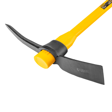 Кирка DENZEL 2250 г, широкая, фиберглассовая обрезиненная рукоятка 900 мм