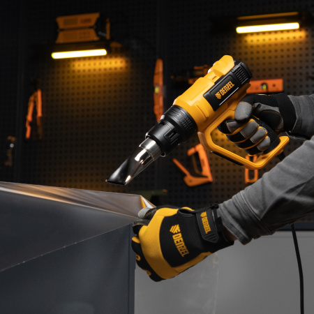 Фен технический DENZEL HG-2000E, 2000 Вт, 2 режима, LCD дисплей