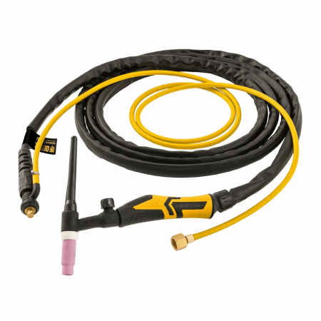 Горелка сварочная TIG DENZEL WP17V, прямое подключение к баллону, 4 метра