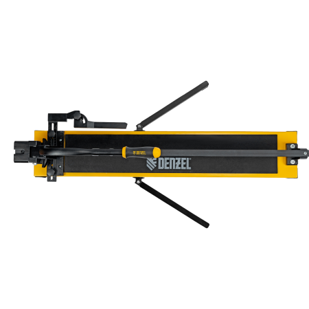 Плиткорез рельсовый DENZEL 800х16мм, каретка на подш., стальная станина, усил. рукоятка-пенал