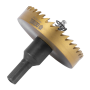 Коронка по металлу DENZEL 724120, 63 мм, HSS, нитридтитановое покрытие