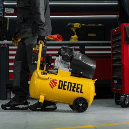 Компрессор воздушный прям. привод DENZEL DCV1800/50, 1,8 кВт, 50 литров, 320 л/мин