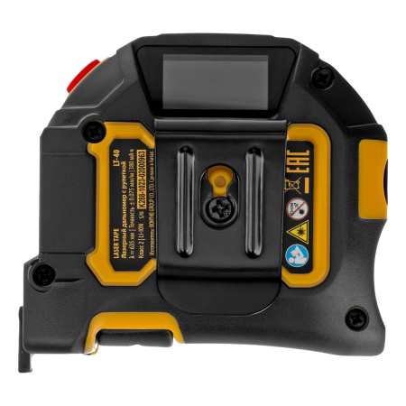 Лазерный дальномер с рулеткой LT-40 DENZEL 5м x 19 мм, дальномер 40м, автомат. фиксация