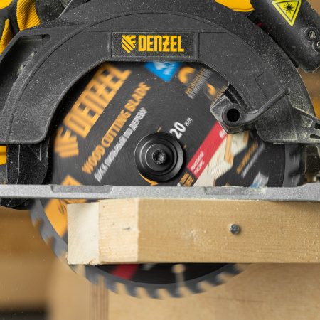 Пильный диск по дереву DENZEL с гвоздями, ф185 х 20 мм, 40 зубов