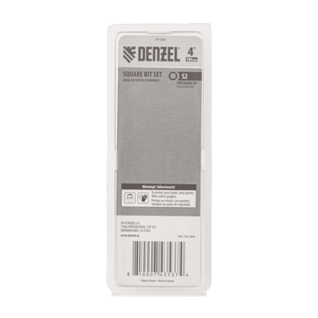 Набор бит DENZEL S2x100 мм, 5 шт.