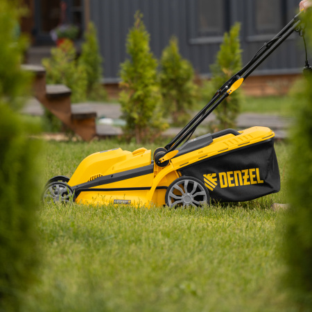 Газонокосилка электрическая DENZEL GMC-2000, шир. 44см, 2000 Вт, 6 уров., травосб. 45 л Газонокосилка электрическая DENZEL GMC-2000, шир. 44см, 2000 Вт, 6 уров., травосб. 45 л
