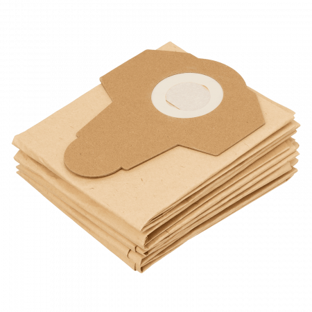 Комплект мешков одноразовых для пылесосов DENZEL RVC20, RVC30, LVC20, LVC30, 5 шт.