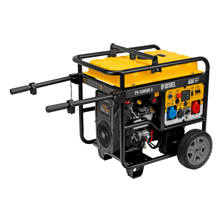 Генератор бензиновый DENZEL PS-120EAD-3, 12 кВт,230/400 В, 40л, разъем ATS,перекл.режима,эл.старт