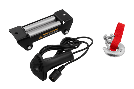 Лебедка автомобильная электрическая DENZEL LB- 2200, 2,2 т, 3,3 кВт, 12 В