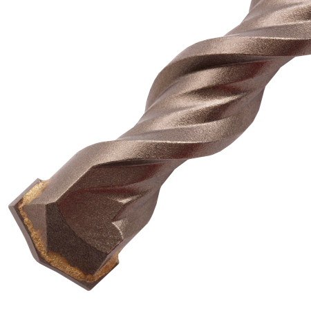 Бур по бетону DENZEL 705038, 16 x 260 мм, двойная спираль, три пылеотводящие кромки