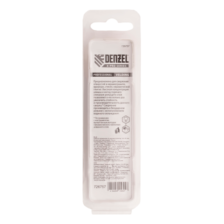 Сверло алмазное по керамограниту DENZEL 726757, 12 x 35 мм, шестигранный хвостовик