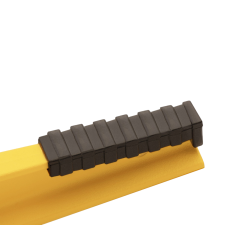 Литой уровень DENZEL 34935, 600 мм, 2 глазка, ударные площадки