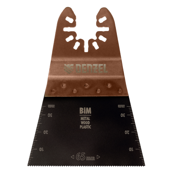 Насадка для МФИ DENZEL 782303 режущая прямая, BiM, по металлу и дереву, 65 x 1.2 мм