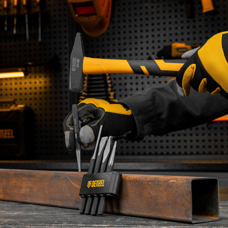 Набор инструментов DENZEL 1/2", 1/4", CrV, S2, пластиковый кейс, 84 предмета