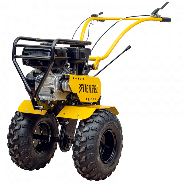 Мотоблок DENZEL DPT-370-PRO, 7 л.с, ременное сцепление,  фрез 3 x 4, ШОМ, передачи 4В/2Н