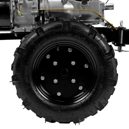 Мотоблок DENZEL DPT-370X, 7 л.с, дисковое сцепление,  фрез 3 x 4, ВОМ, передачи 3В/1Н