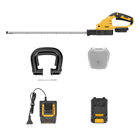 Кусторез аккумуляторный DENZEL HTD-510, нож 510 мм, Li-Ion, 20 В